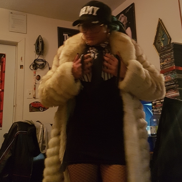 WOMEN'S HANDMADE REAL FOX FUR 3/4 JACKET! - Picture 12 of 12